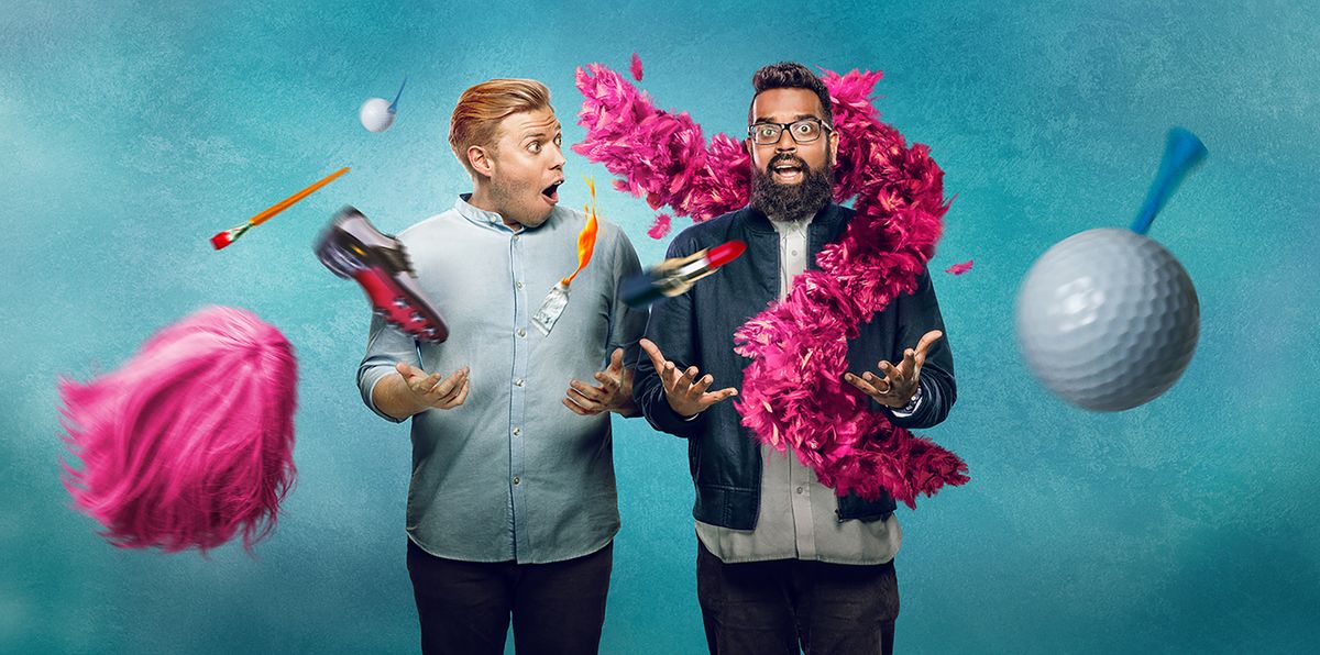 Rob Beckett and Romesh Ranganathan in series three of Rob and Romesh Vs 