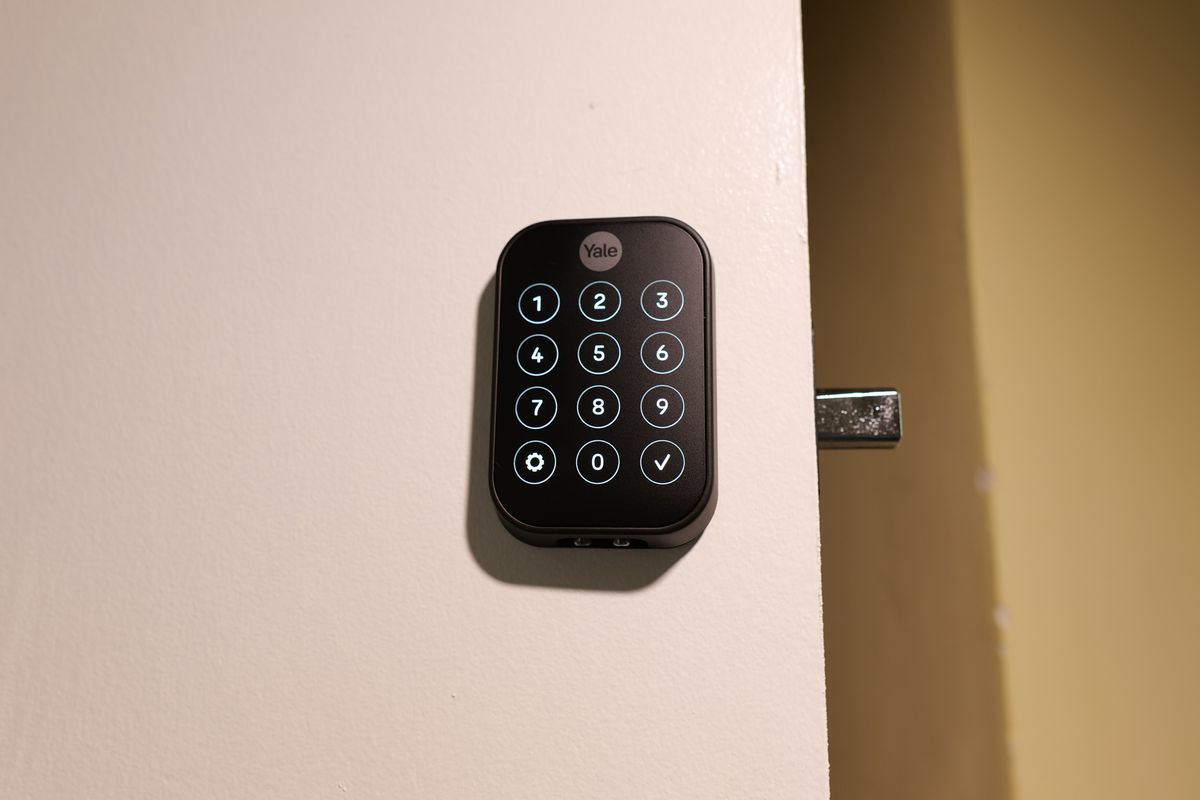 an image of the Yale Assure Lock 2 on a door
