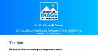 essential image optimisation website