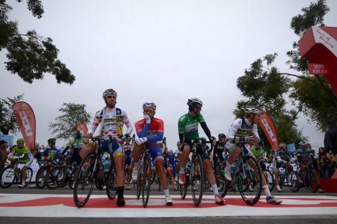 The Tour of Beijing had a special call-up area for the classification leaders