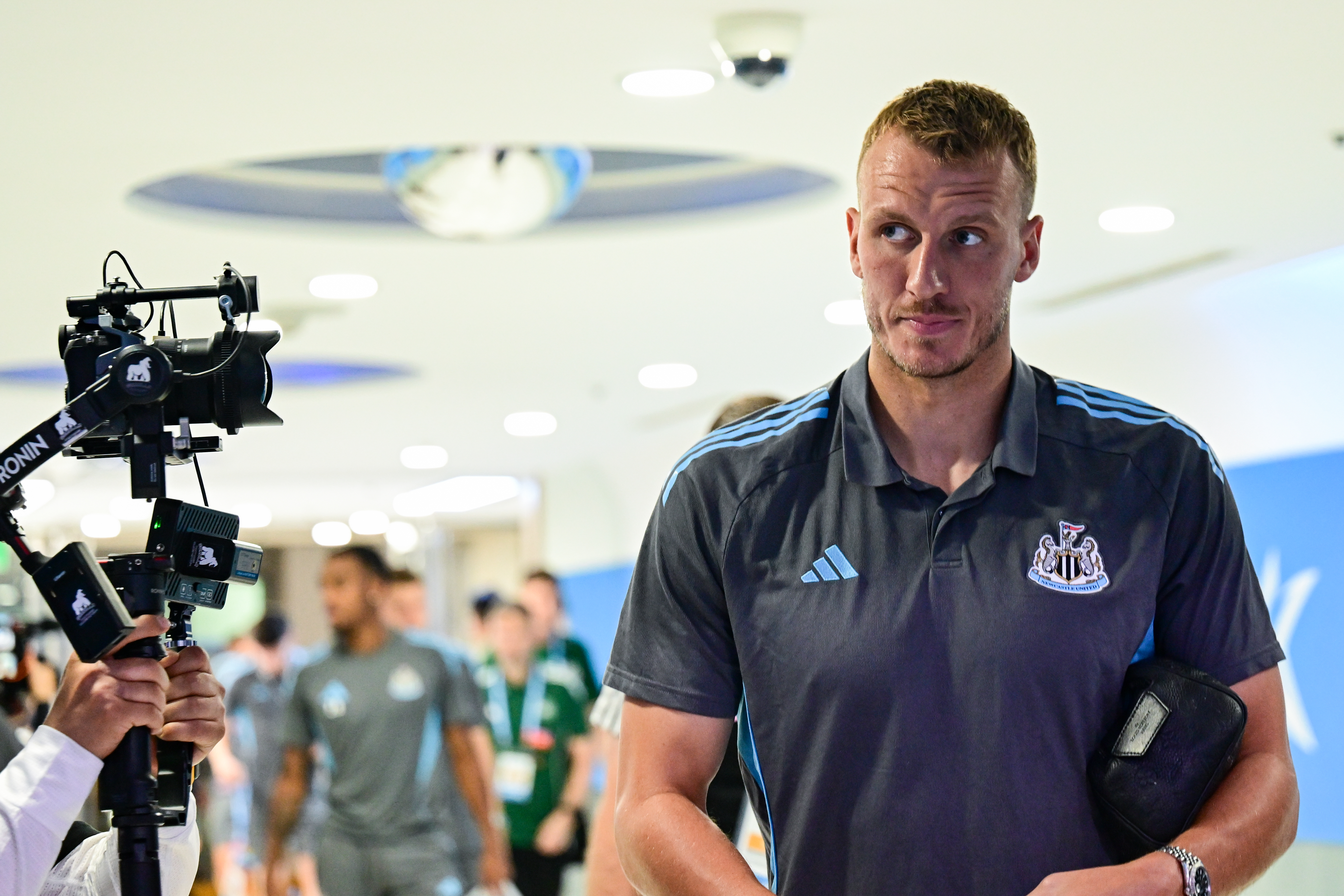 Dan Burn on pre-season tour with Newcastle