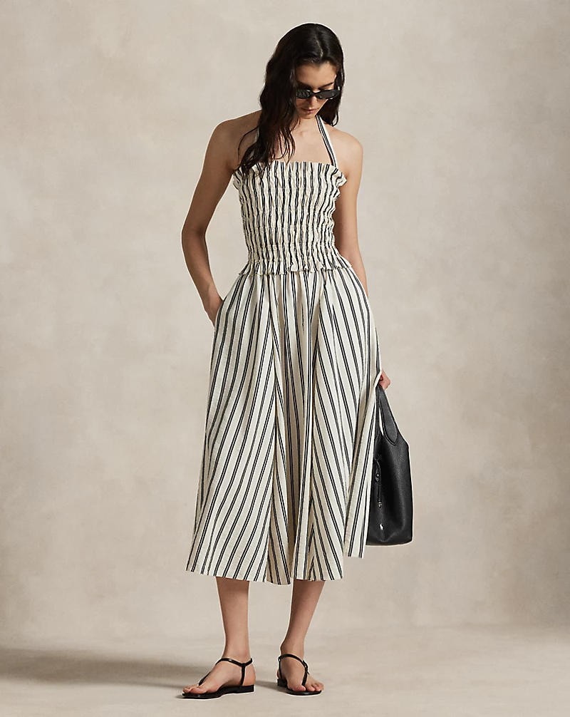 Striped Silk Blend Dress