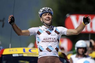 Christophe Riblon (AG2R-La Mondiale) wins stage 14.