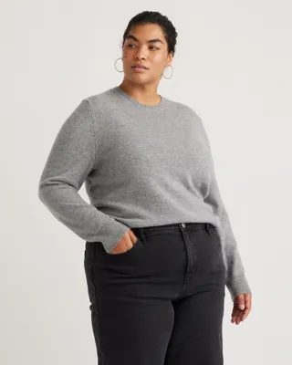 Quince, Mongolian Cashmere Crewneck Sweater - Plus Size