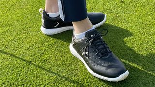 PUMA Ignite Blaze Pro Golf Shoes, woman wearing puma golf shoes