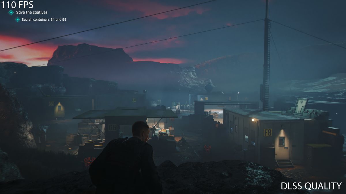 Screenshot of the game 007 First Light running on an Nvidia GeForce graphics card