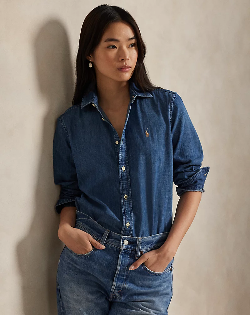 Slim Fit Denim Shirt