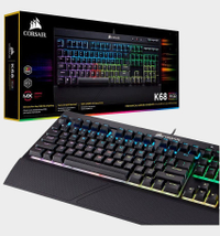Corsair K68 RGB Mechanical Keyboard | Cherry MX Red | $84.99 (save $35)