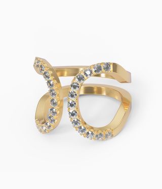 gold curving ring