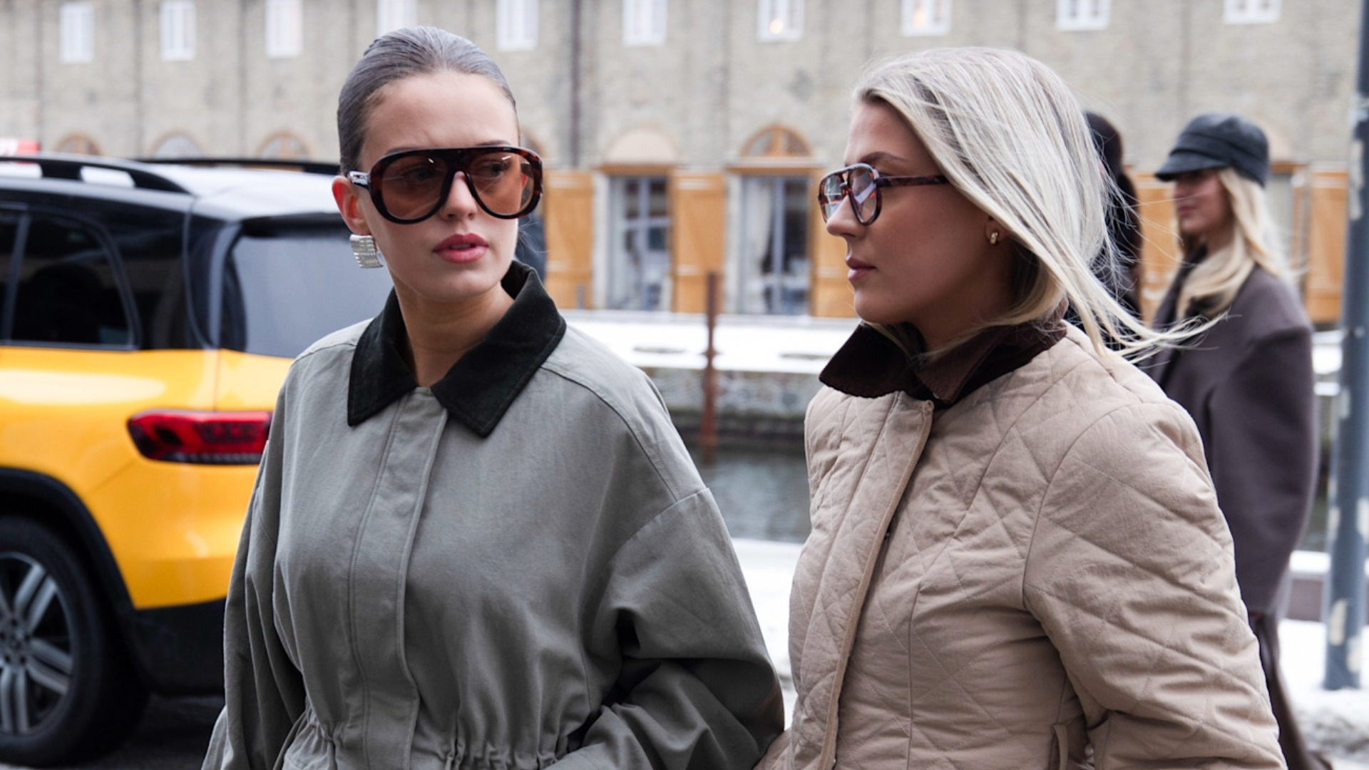 woman wearing jackets and glasses in Copenhagen