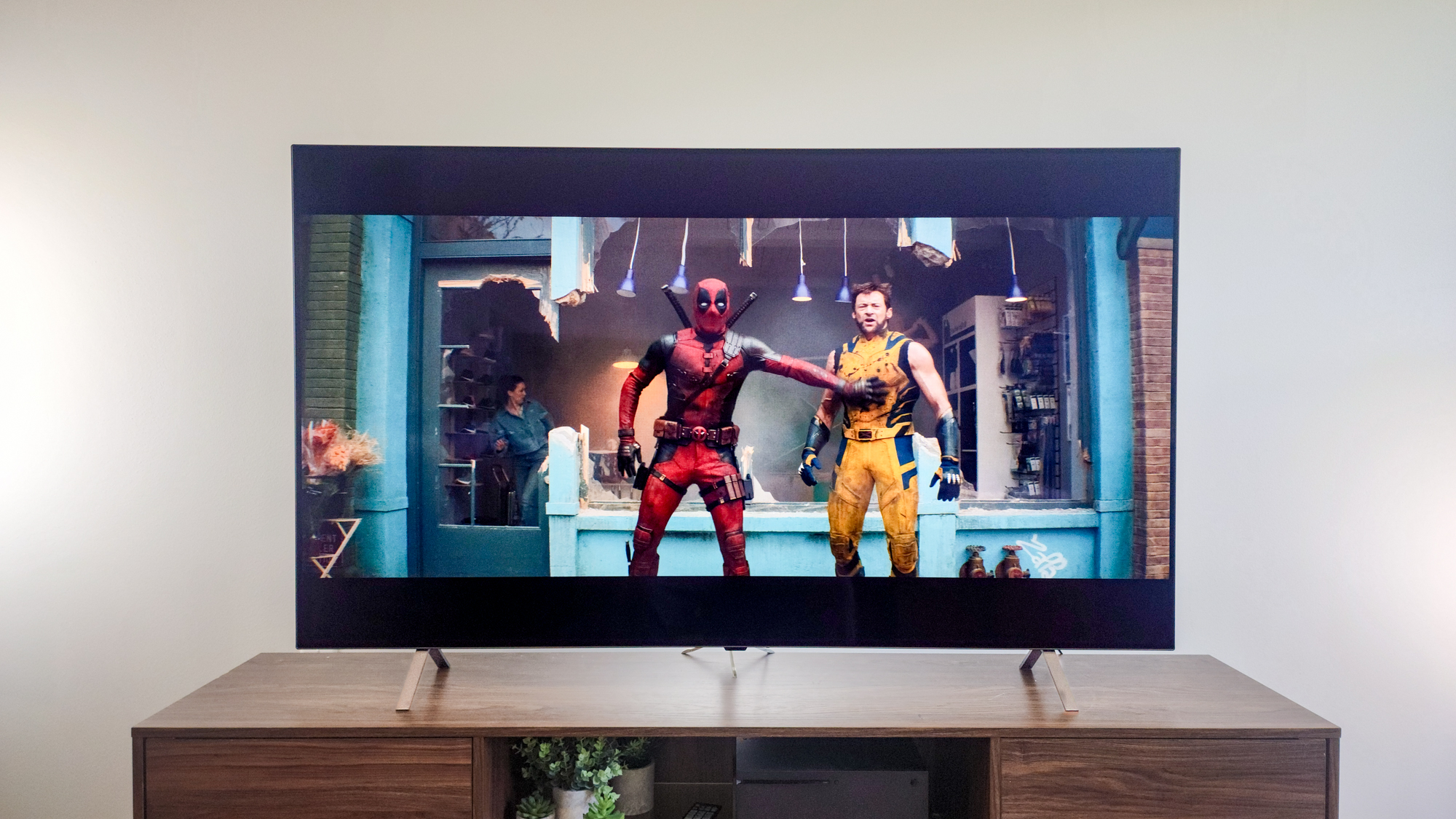 LG B5 OLED TV on a side table