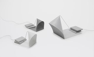 'Object Dependency' lamps by Nendo at Pierre-Alain Challier Gallery