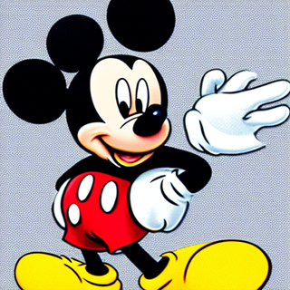 Stable diffusion image of mickey mouse