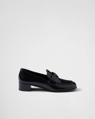 Brushed Leather Loafers