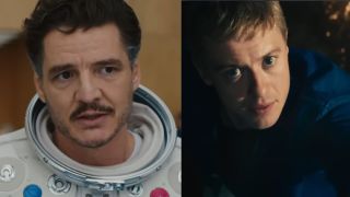 Pedro Pascal and Joseph Quinn side by side from the Fantastic Four trailers