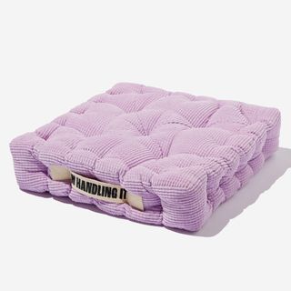 Purple floor cushion