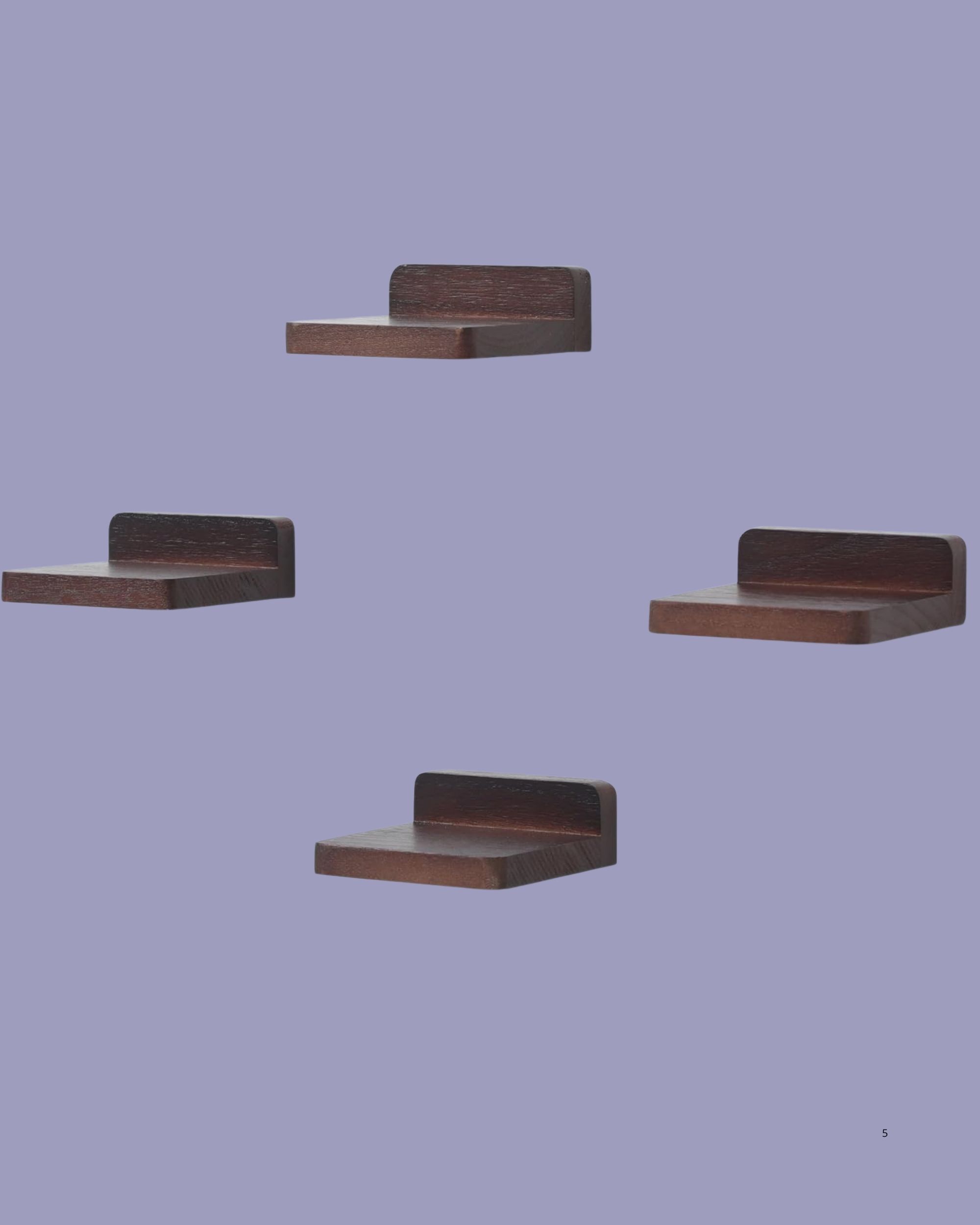 PHOENANCEE, Small Floating Shelves for Wall, Set of 4