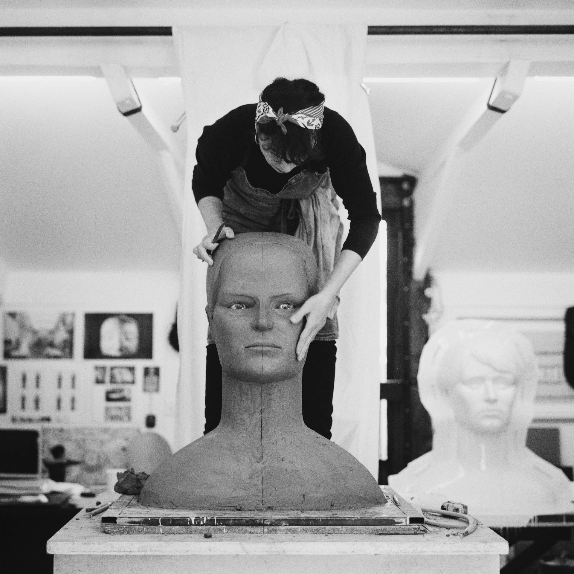 sculptures in plaster by prune nourry