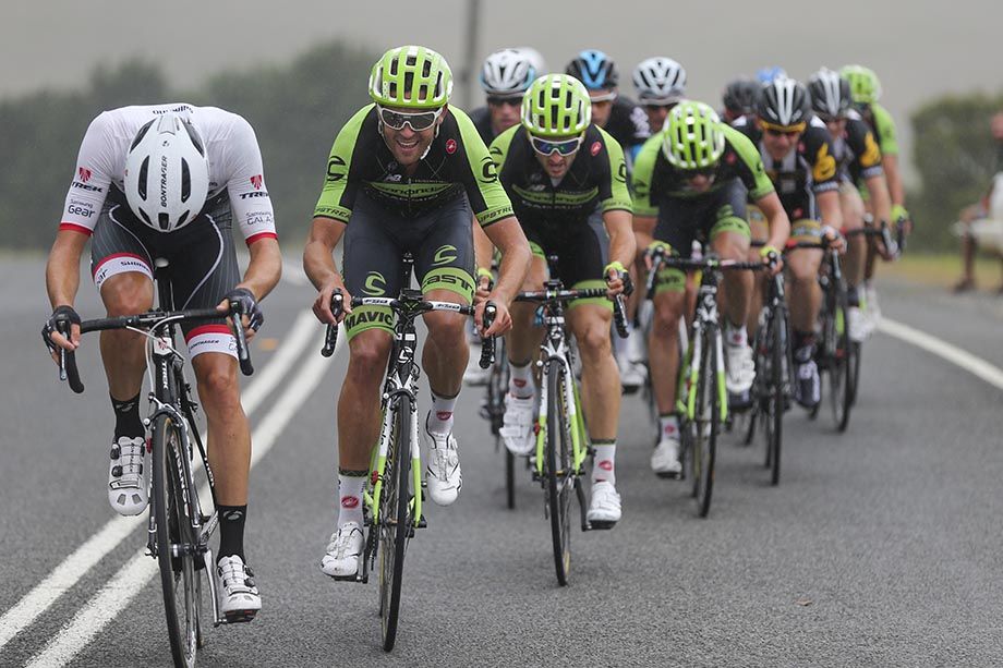 The real action started about 20km from the Geelong finishing circuits