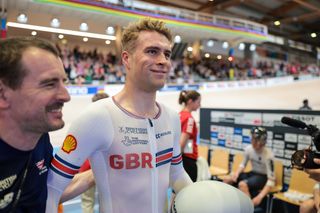 Josh Charlton and Ben Greenwood after the individual pursuit