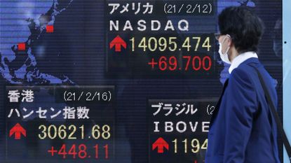 Tokyo stock index board