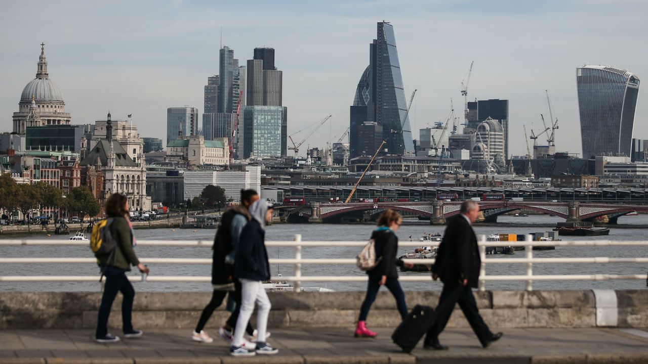 The City of London seen from Waterloo Bridge