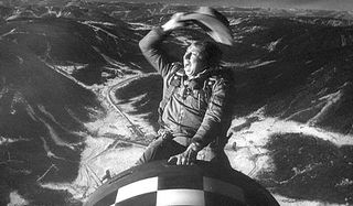 Slim Pickens rides the bomb to the world's destruction in Dr. Strangelove or: How I Learned To Stop