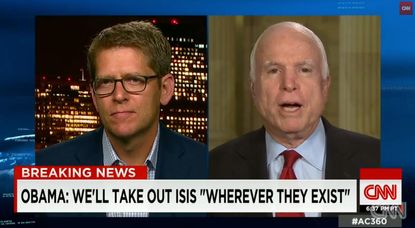 Sen. John McCain attacks Jay Carney during CNN debut