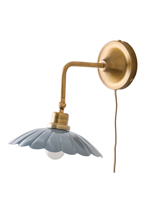 Carolyn Enamel Plug-In Sconce