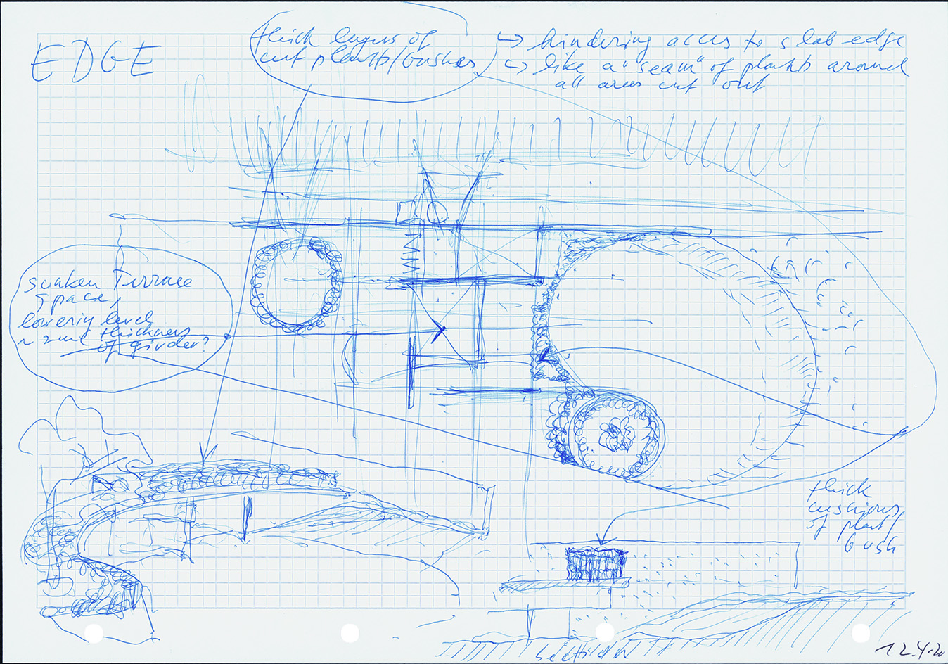 Calder Gardens sketches by Jacques Herzog