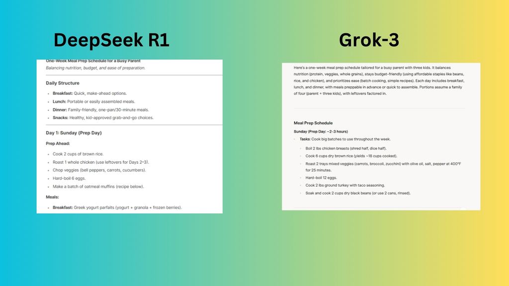I just tested Grok-3 vs DeepSeek with 7 prompts - here’s the winner