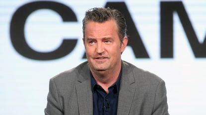 Actor Matthew Perry of the television show 'The Kennedys - After Camelot' speaks onstage during the REELZChannel portion of the 2017 Winter Television Critics Association Press Tour at the Langham Hotel on January 13, 2017 in Pasadena, California