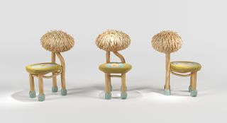 Chairs with spiky round backs presented by House of Today
