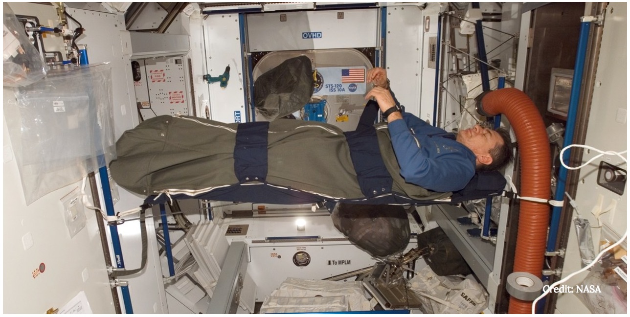 sleeping in space