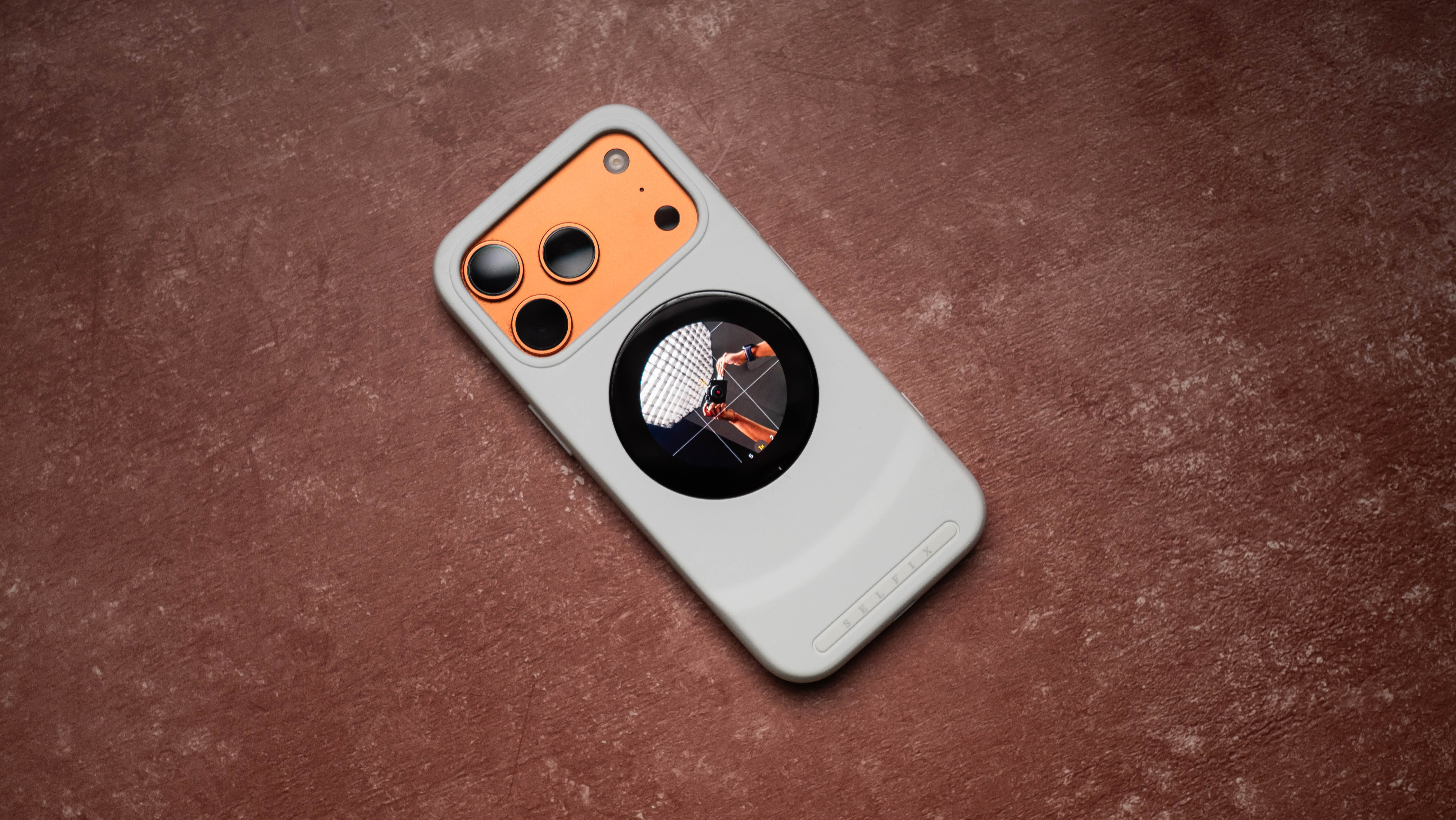 Selfix case used with the iPhone 17 Pro