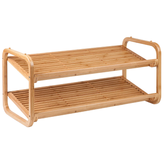 Honey-Can-Do 2-Tier Bamboo Shoe Rack