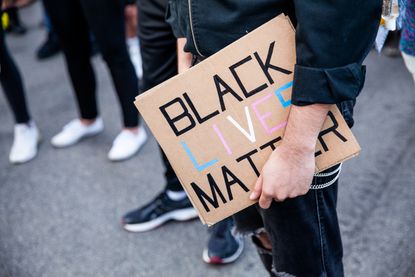 A Black Lives Matter sign