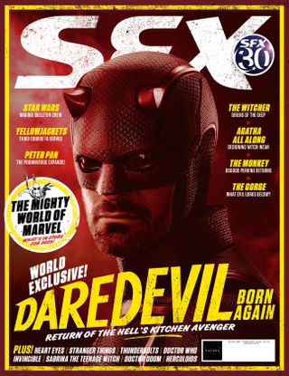 Charlie Cox as Daredevil on the cover of SFX issue 388.