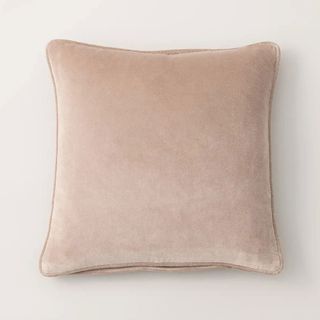 Pink velvet cushion