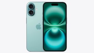 The iPhone 16 in Teal