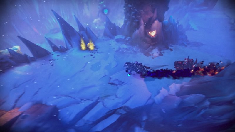 War and Strife ride their steeds in Darksiders Genesis
