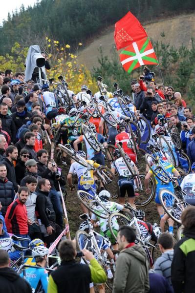 The cyclo-cross World Cup in Igorre
