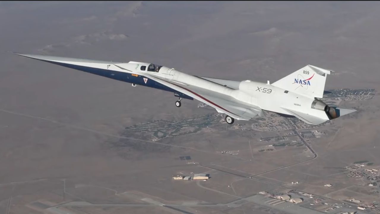 New video takes you into the cockpit for 1st flight of NASA's new X-59 'quiet' supersonic jet