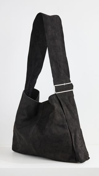 Oversized Nubuck Satchel