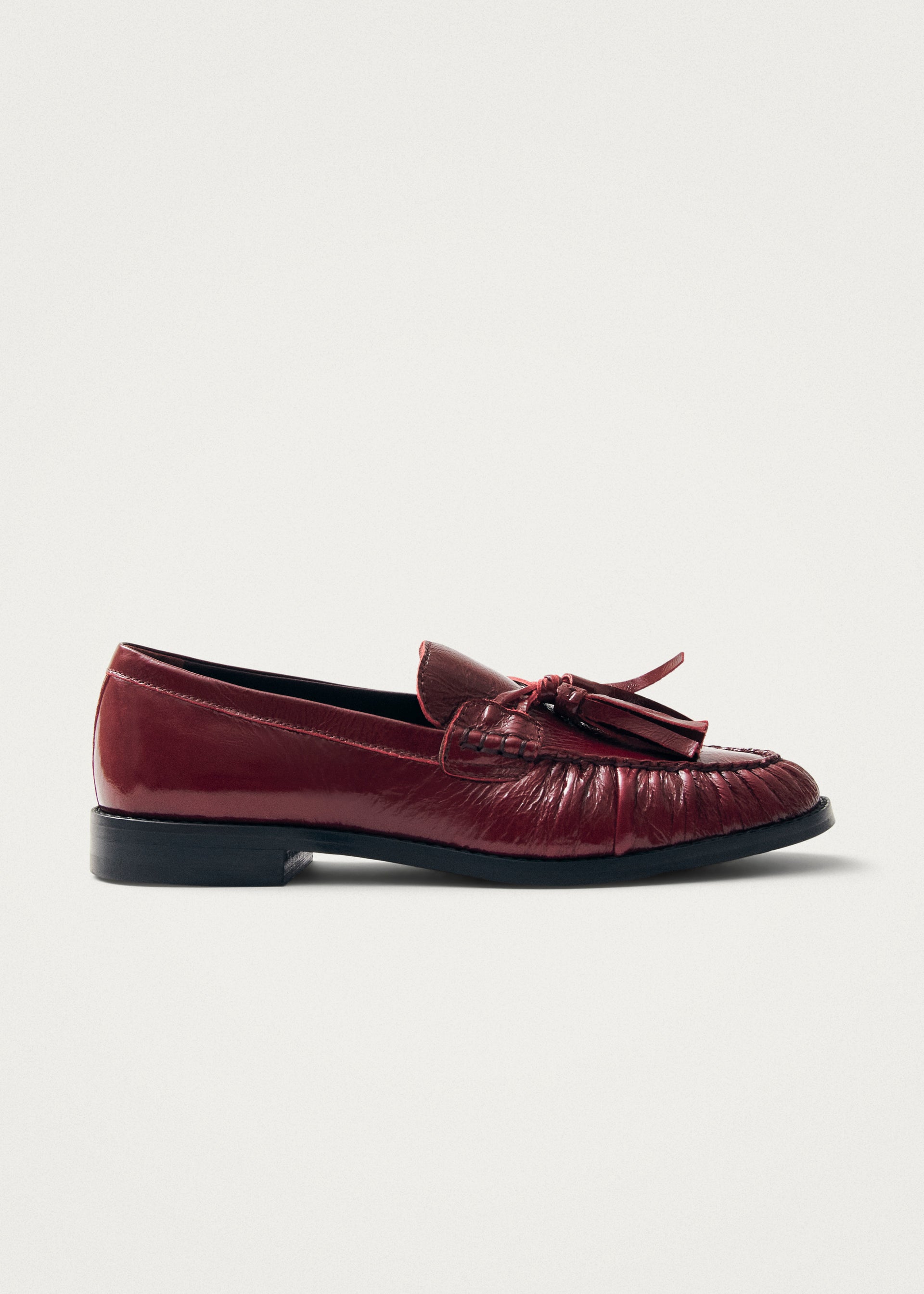 Marietta onix burgundy leather bread