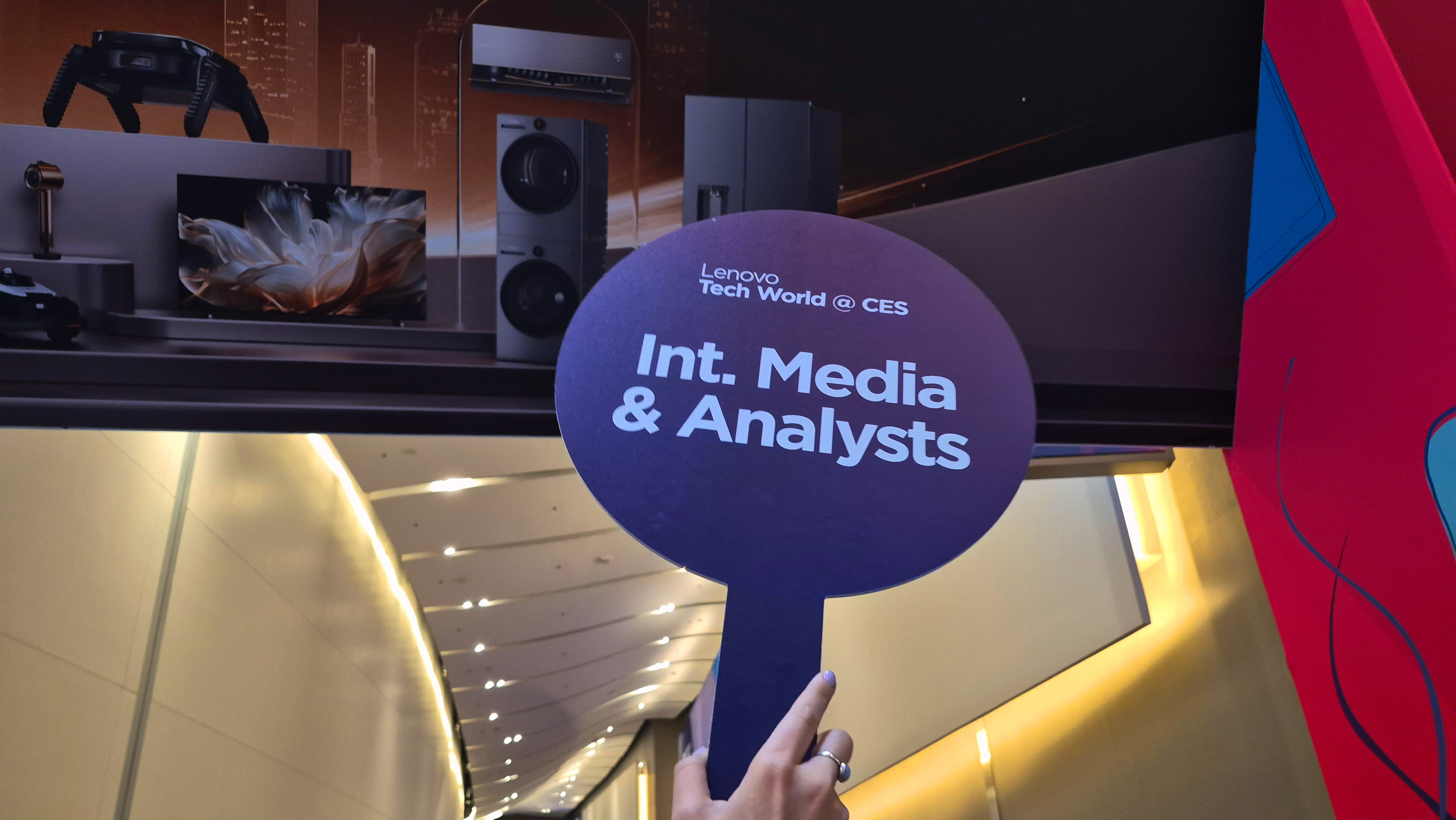 A paddle for media at Lenovo Tech World