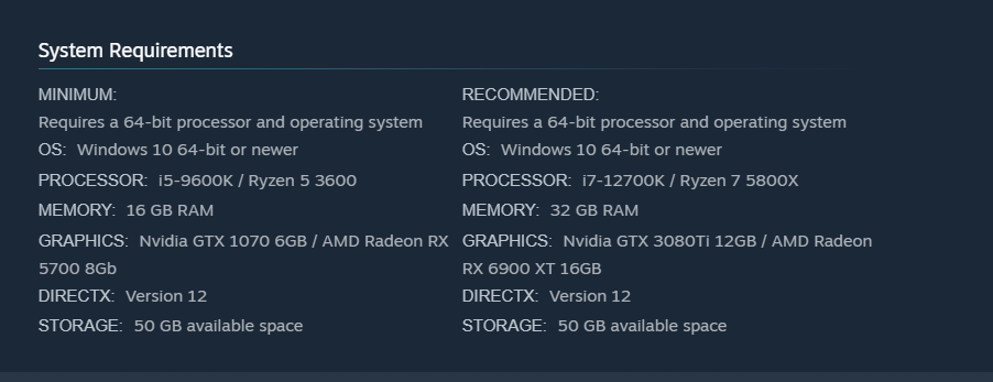 A screenshot of the PC system requirements for Bus Simulator 27.