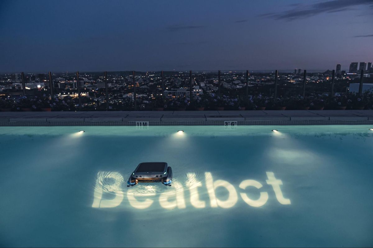 Beatbot iSkim Ultra is a first-of-its-kind robotic pool cleaner.