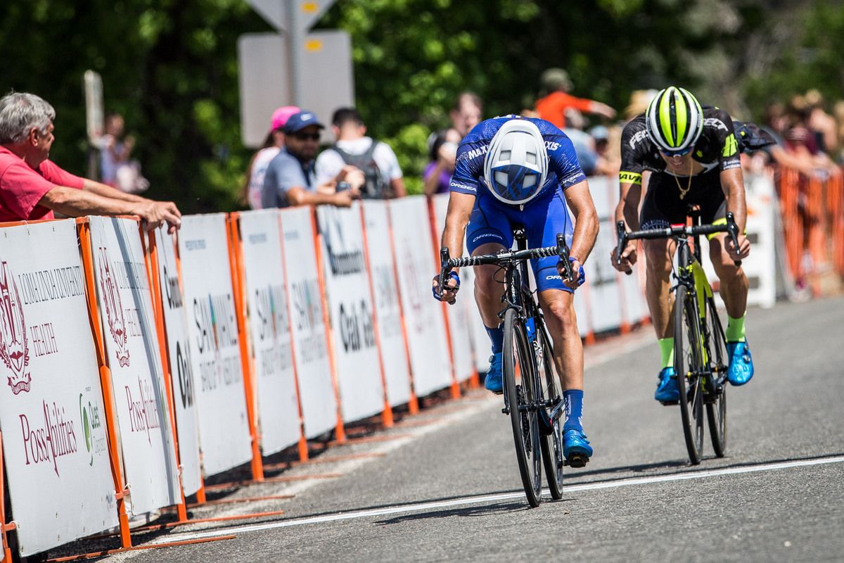 Riders fought hard all the way to the line on todays hot stage