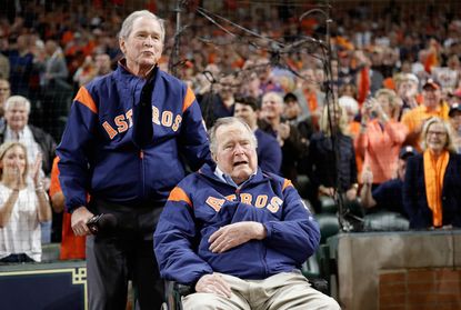 Former Presidents George W. Bush and George H.W. Bush 